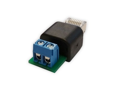 Racom, Adapter for DC power, Terminals to RJ45, RAy3