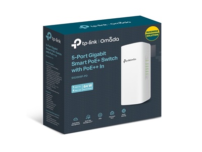 TP-Link, Omada 5-Port Gigabit Smart Switch with 1-Port PoE++ In and 4-Port PoE+ Out (SG2005P-PD)