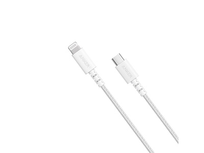 Anker, Anker PowerLine Select+ USB-C Cable with Lightning connector 3ft White