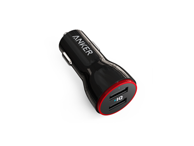 Anker, PowerDrive 2 24W Dual USB-A Black
