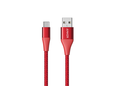 Anker, PowerLine + II USB A to USB C 3ft Red