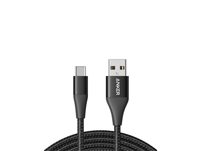 Anker, PowerLine + II USB A to USB C 6ft Black