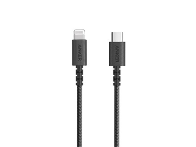 Anker, PowerLine Select+ USB-C Cable with Lightning connector 3ft Black