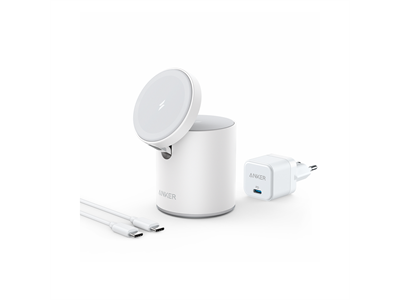 Anker, PowerWave Mag-Go 2-in-1 Dock White EU Plug