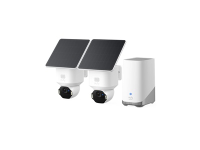 Anker, eufy SoloCam E42 2*Cam+1*HomeBase3+2*SolarPanel EU White