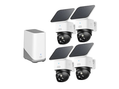 Anker, eufy SoloCam E42 4*Cam+1*HomeBase3+4*SolarPanel EU White