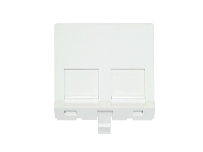 CCS 45x45 mosaic előlap, 2 port, ferde, üres