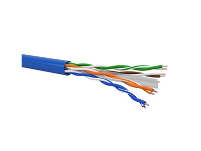 CCS Cat.6 U/UTP LSZH SLIM falikábel awg24 kék (305m/doboz)