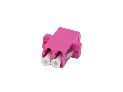 CCS optikai toldó LC-LC OM4 multi duplex, lila, füllel