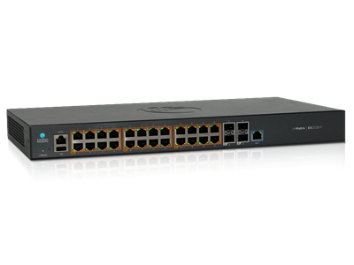 Cambium Networks, cnMatrix EX2028-P, Intelligent Ethernet PoE Switch, no power cord