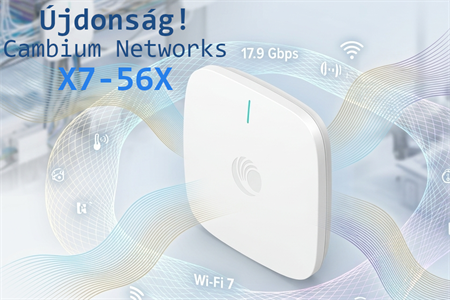 Cambium Networks X7-56X: ultra-nagy sűrűségű környezethez tervezve - irányított antennával