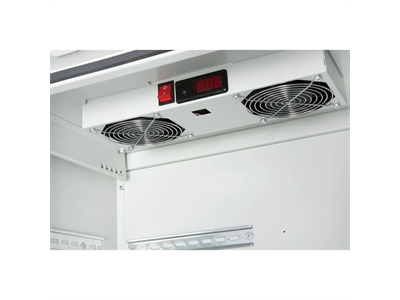 FORMRACK Ventilátor panel kültéri szekrényhez termosztáttal, 1db ventilátorral