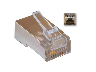 FTP Cat5e RJ45 Falkábel csatlakozó 100db/csomag