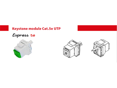Fibrain keystone modul, UTP cat.5e