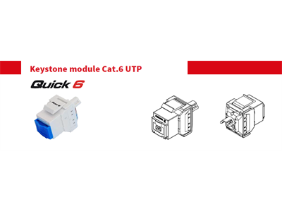 Fibrain keystone modul, UTP cat.6