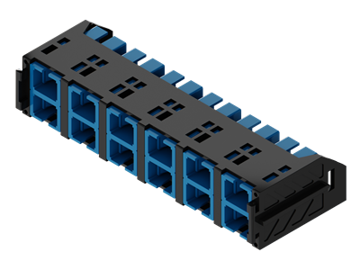 Fibrain HD FO adaptertartó modul, SM, 12x SC/PC DX adapterrel