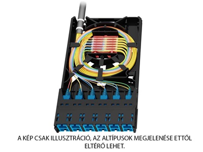 Fibrain HD FO modul, SPL, MM OM3, 12x SC SX + szálpigtailek