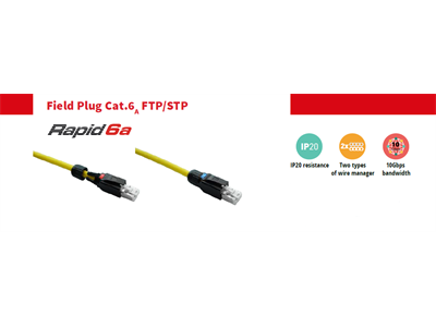 Fibrain RJ-45 field connector, STP cat.6A