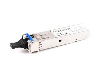 Fibrain, WDM SFP modul, 1GB, LC simplex DDMI, TX:1310nm, RX: 1550nm, 20km, CISCO kompatibils