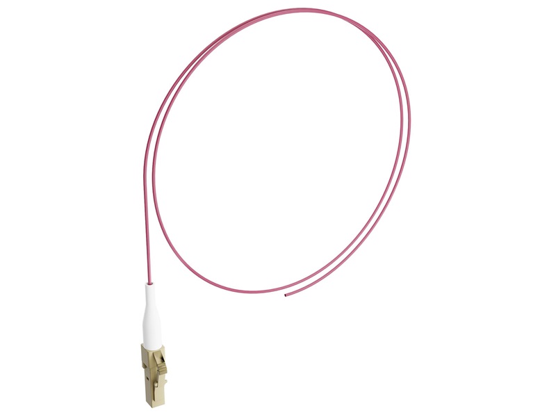 Fibrain optikai szálpigtail, 900um, MM (OM4) LC/PC 1,0m