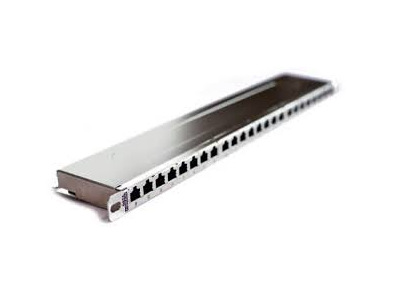 Fibrain patch panel, FTP cat.5e, 24 port, 0,5U
