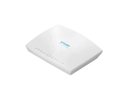 HALNy, GPON ONT B+ SC/APC, 4x 1G LAN, 1x VoIP, 1x RF port (CATV), WiFi b/g/n/ac 2x2 2,4GHz, 4x4 5GHz (wave 2, rejtett an