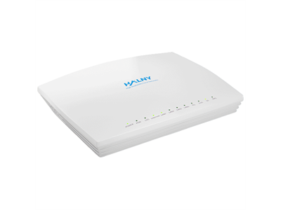 HALNy GPON ONT B+ SC/APC, 4x 1G LAN, 1x VoIP,  WiFi b/g/n/ac 2x2 2,4GHz 4x4 5GHz (wave 2, rejtett antennák)