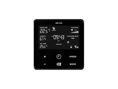 Heltun, Z-Wave 700 Fan coil thermostat  (fekete-fekete)