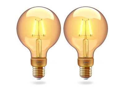 Innr, BULB - E27 filament G95 Globe E27 Vintage, 2-pack