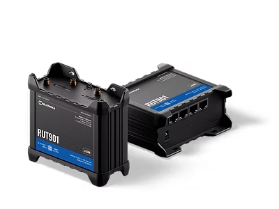 Teltonika, LTE Cat 4 router, Dual SIM | eSIM, Wi-Fi, 4 ETH, RMS
