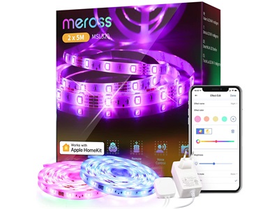 Meross, Smart WiFi LED Strip  (10 meters) with Color Changing