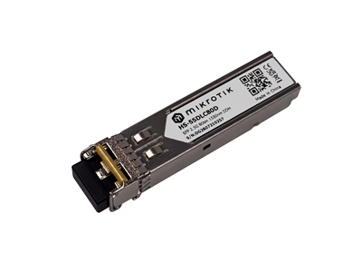 MikroTik, 1G/2.5G, 1550nm Dual LC connector, 80km, SM, DDM (HS-55DLC80D)