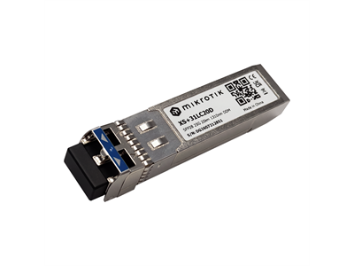 MikroTik, 25G, 1310nm Dual LC UPC connector, 20km, SM, (XS+31LC20D)
