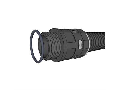 RACOM, Cable bushing lengthening, PG21, Flexi, 50cm