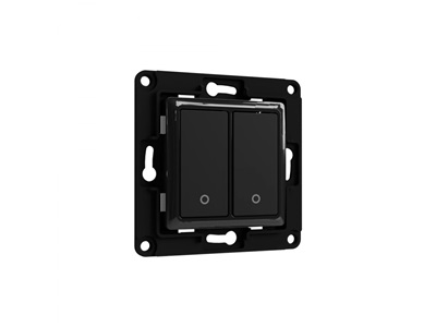 Shelly, Wall Switch 2xBtn Black