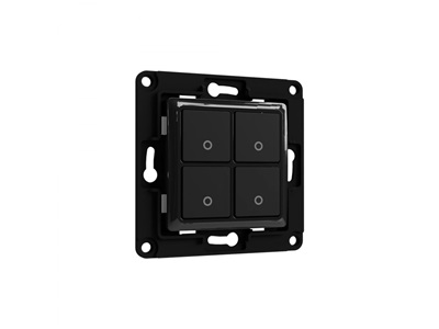 Shelly, Wall Switch 4xBtn Black