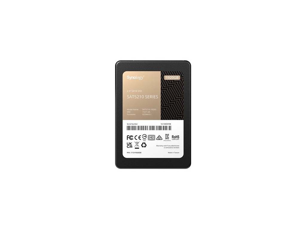 Synology, 2,5" SSD Enterprise series 1920GB - SAT5210-1920G