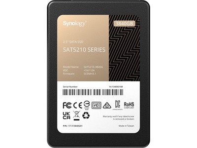 Synology, 2,5" SSD Enterprise series 3840GB - SAT5210-3840G