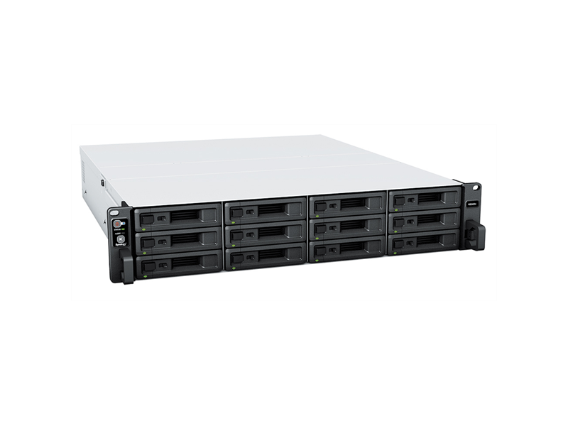 Synology, NAS 12 fiókos RS2423RP+ AMD Ryzen V1780B 4x3,35GHz, 8GB DDR4 ECC, 2x1GbE, 2xUSB3.2Gen1