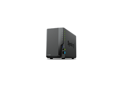 Synology, NAS 2 fiókos DS224+ 2x8TB HDD-vel, Intel Celeron J4125 4x2GHz, 2GB DDR4, 2x1GbE, 2xUSB3.2Gen1