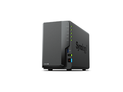 Synology, NAS 2 fiókos DS224+ Intel Celeron J4125 4x2GHz, 2GB DDR4, 2x1GbE, 2xUSB3.2Gen1