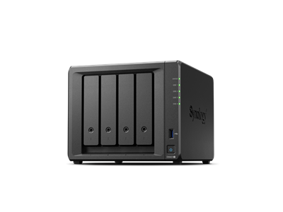 Synology, NAS 4 Fiókos AMD Ryzen R1600 2x2,6GHz, 20GB DDR4 ECC, 2x1GbE, 2xUSB3.2 - DS923+20G