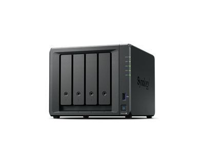 Synology, NAS 4 Fiókos Intel Celeron J4125 4x2,7GHz, 2GB DDR4, 2x1GbE, 2xUSB3.2 Gen1 - DS423+