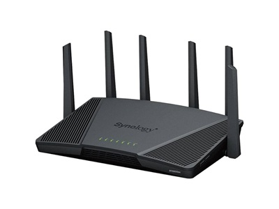 Synology, Wireless Router 1x1000Mbps + 1x2500Mbps DualWAN, 3x1000Mbps + 1x2500Mbps, 4x4 MIMO, WiFi6,  - RT6600ax