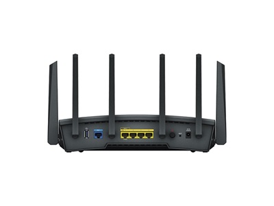 Synology, Wireless Router 1x1000Mbps + 1x2500Mbps DualWAN, 3x1000Mbps + 1x2500Mbps, 4x4 MIMO, WiFi6,  - RT6600ax
