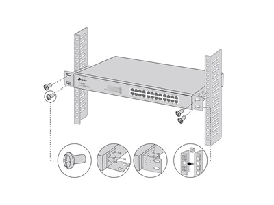 TP-Link, 13-inch Switches Rack Mount Kit