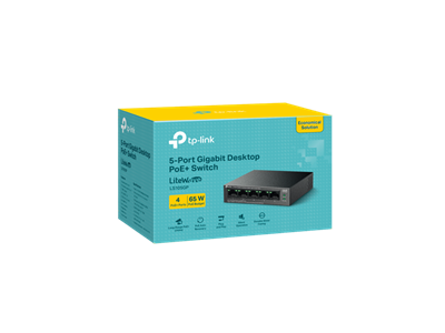 TP-Link, 5-Port Gigabit Desktop Switch with 4-Port PoE+