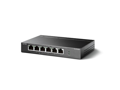 TP-Link, 6-Port 10/100Mbps Desktop Switch with 4-Port PoE+