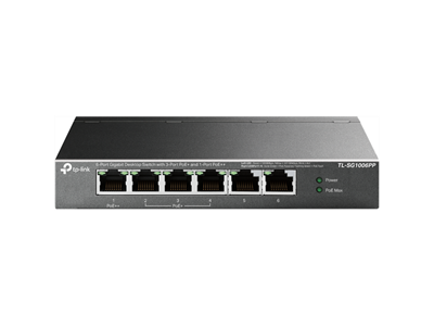 TP-Link, 6-Port Gigabit Desktop Switch with 3-Port PoE+ and 1-Port PoE++