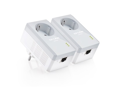 TP-Link, AV500 Powerline Adapter with AC Pass Through Starter Kit